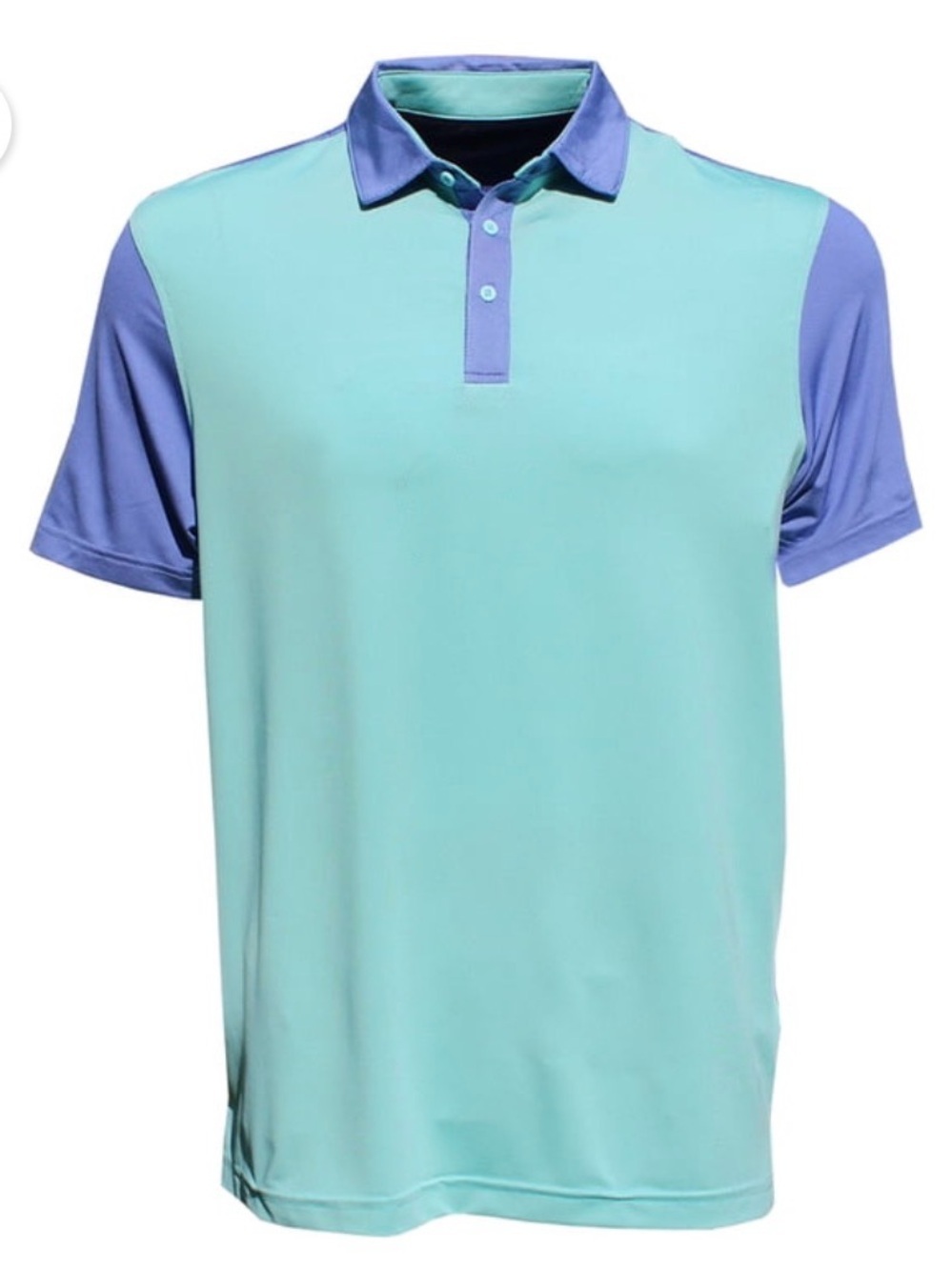 Head Men's Aqua and Blue dot Performance Golf Polo Shirt